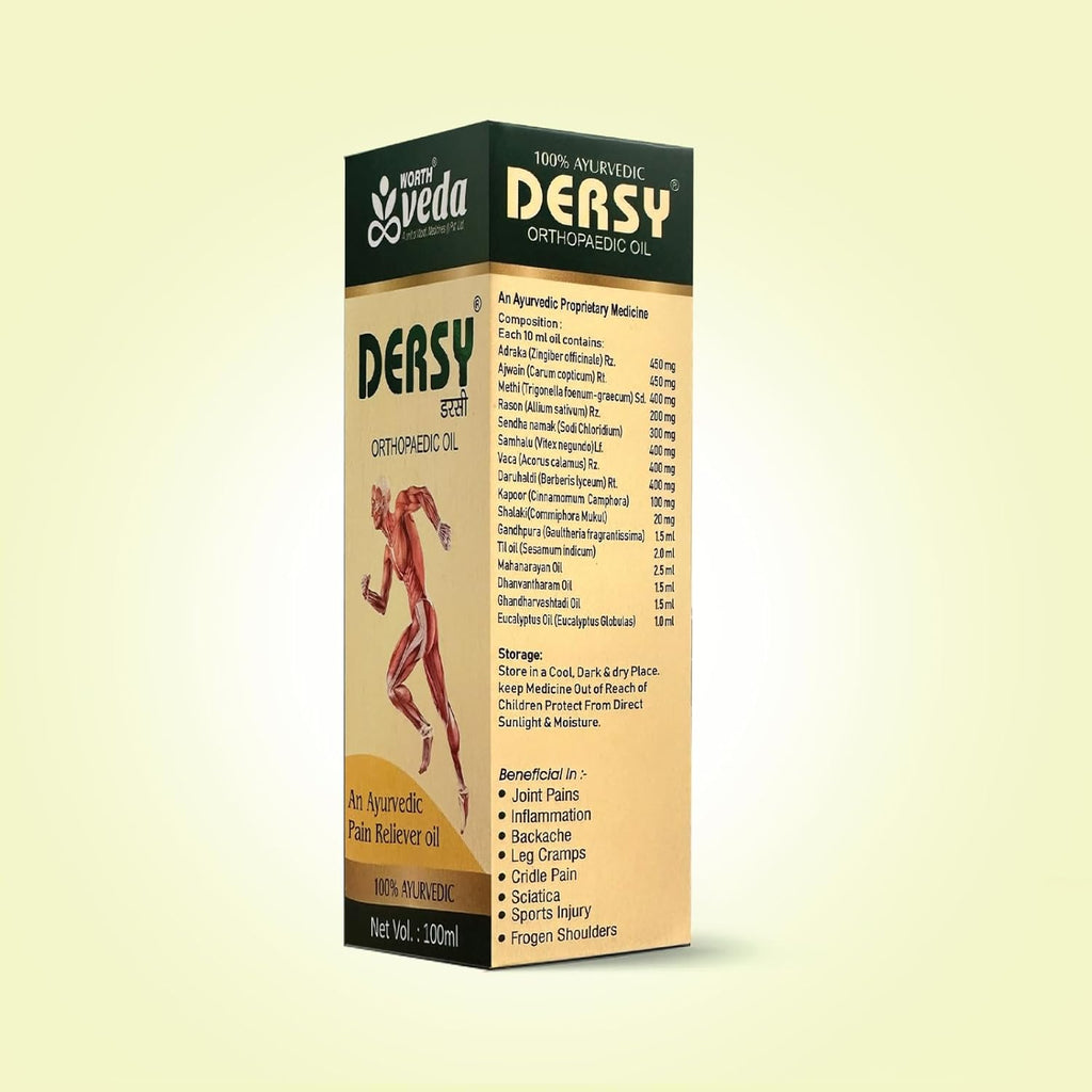 Dersy Ayurvedic Orthopaedic Pain Relief Massage Oil for Full Body Relax