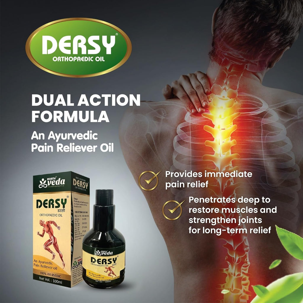Dersy Ayurvedic Orthopaedic Pain Relief Massage Oil for Full Body Relax