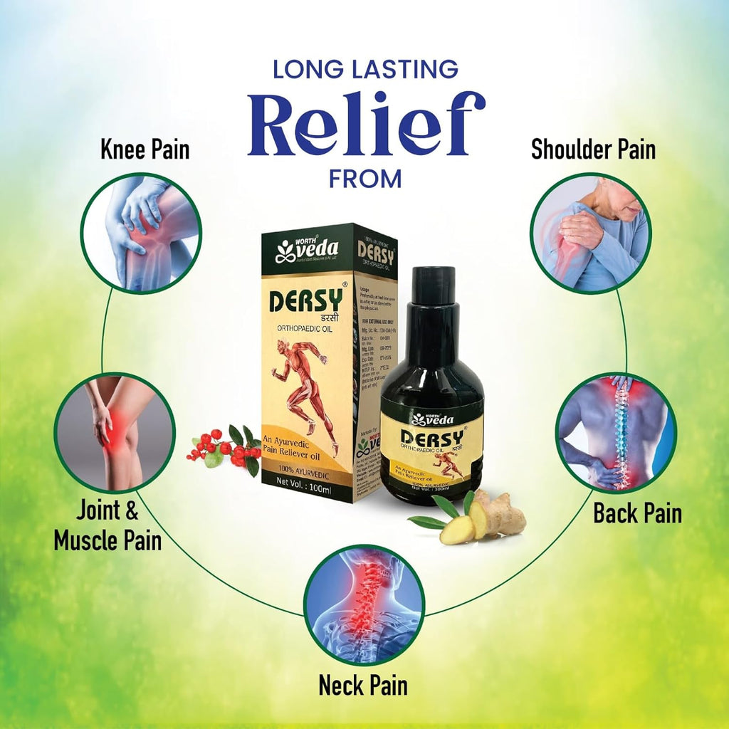 Dersy Ayurvedic Orthopaedic Pain Relief Massage Oil for Full Body Relax
